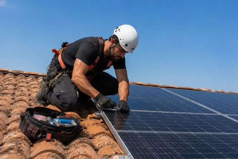 Maintenance et monitoring de panneaux solaires à Tersanne